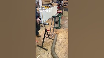 Jointing long boards on a 4’ bed jointer #jointer #woodshop #woodworking