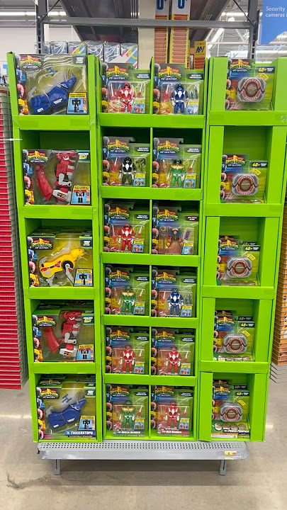 WORLD OF TOYS SHORT#5:New Playmates Power Rangers Endcap Review  #powerrangers #playmates #walmart