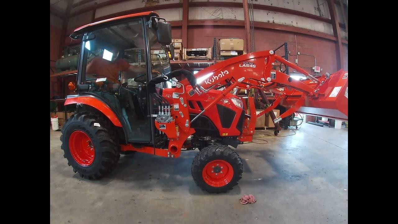 Kubota LX4020 first time installing the front end loader YouTube