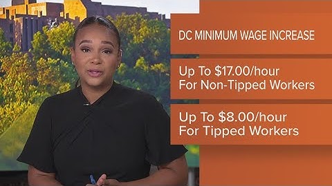 Minimum wage increases in DC