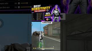 Free Fire Headshot setting 2026 ⚡ Best Sensitivity Settings ⚙️| Sensitivity +hud #shorts #freefire