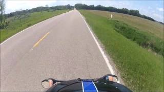 Fast bikes passing