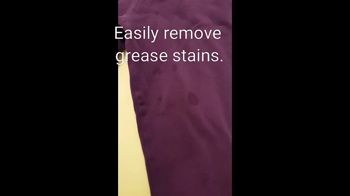 How to easily remove set-in grease stains from clothing