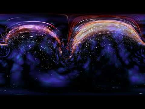 loop vr 360 wormhole straight through time and space clouds and millions of stars warp straight ahea