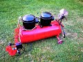 Homemade Silent Air Compressor using Two Refregrator Motors Compressor