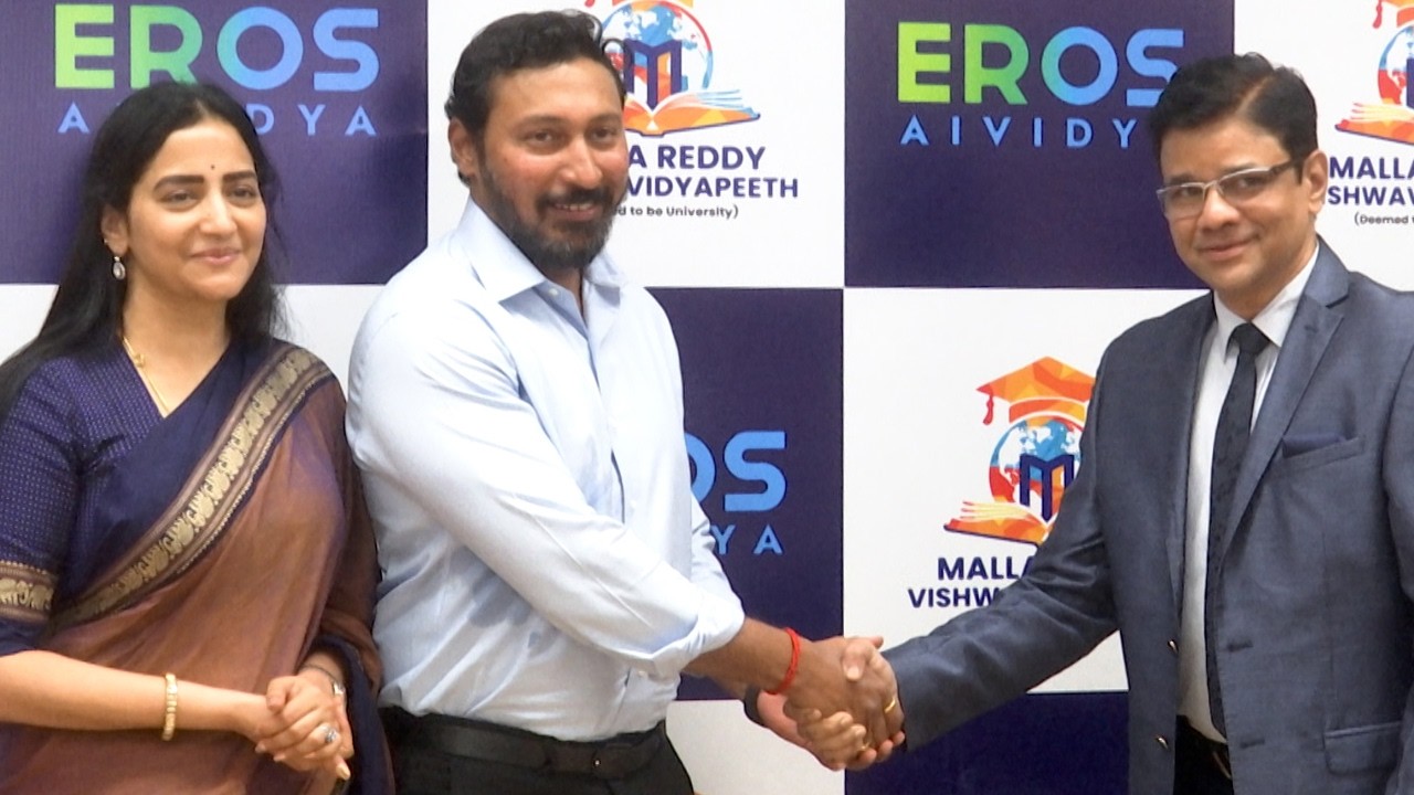 Bhadra Reddy EROS AI Vidya Partners With Malla Reddy Vishwavidyapeeth | Dr. Bhadra ...