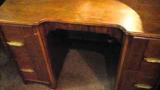 Art Deco Vanity Table With Mirror 20th Century French