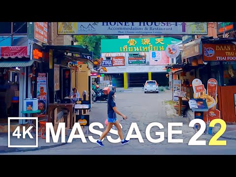 Sukhumvit Thai Massage Alley ASMR - Bangkok Thailand Walking Tour (ซอยสุขุมวิท22 พร้อมพงษ์)