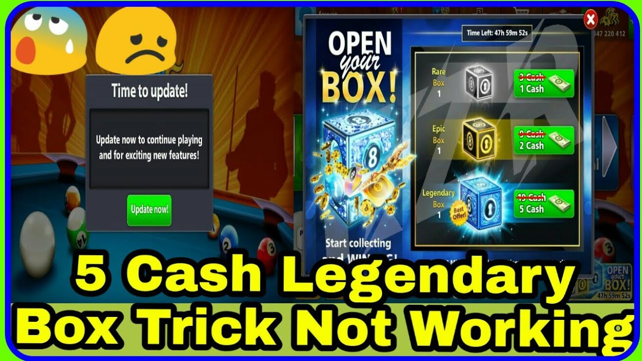 5 Cash Legendary Box Trick Not Working 😞😞