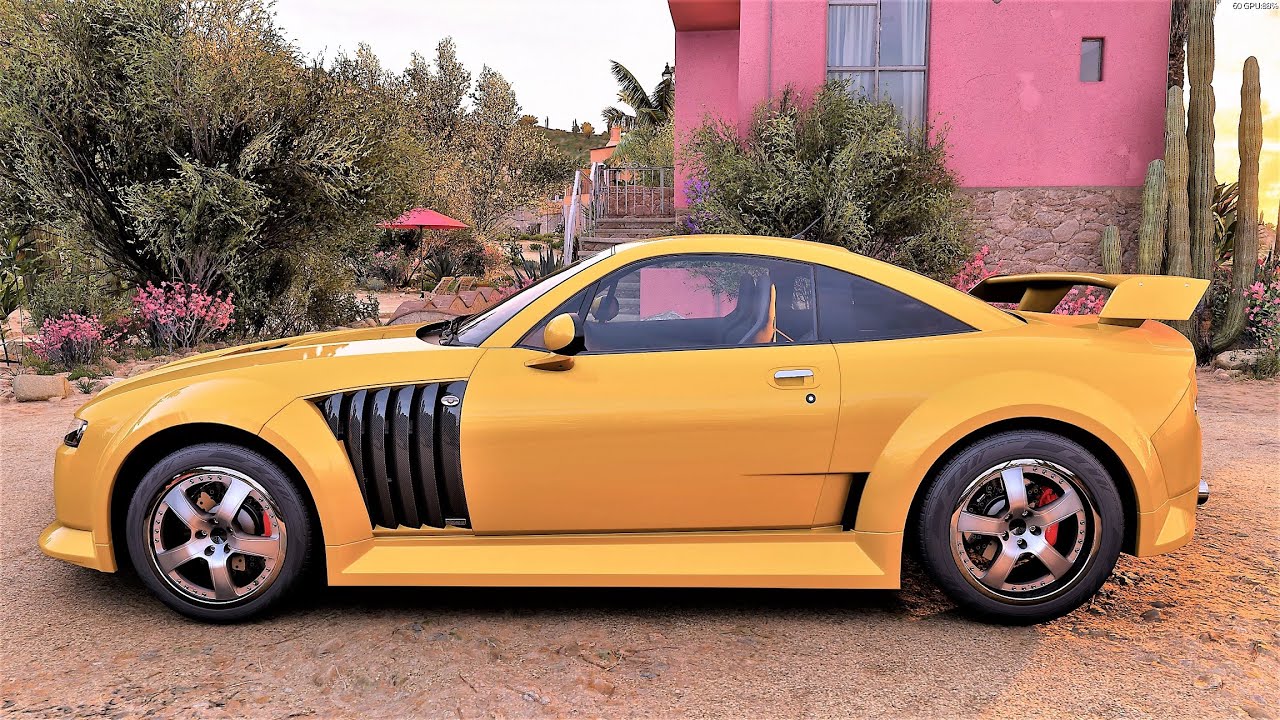 Forza Horizon 5 . MG XPower SV-R 2005 . Car Show Speed Jump Crash Test Drive .