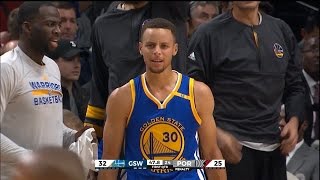 Den State Warriors Vs Portland Trail Blazers - 1St Half Highlights Nov 1 2016-17 Nba Season