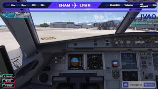 # رحلة 🛬من مطار أمستردام الدولي الي مطار نيس | IVAO | ( AIRBUS A321 افتراضية Flight No. KLMA901 )