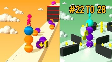 Stack Rider ☀️🔥👩‍❤️‍👨 - Gameplay Walkthrough Part 22 to 28 - Subway Cat Runner Game (iOS, Android)