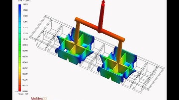 Moldex 3D Simulation UW-Madison Narrow Gate Filling Simulation
