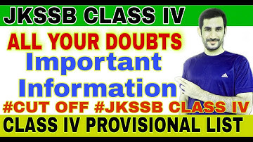 All your Doubts Regarding JKSSB Class IV Higher Qualification not eligible official notification