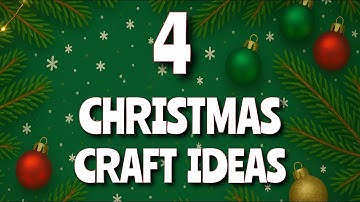 4 Christmas Craft Ideas 🎄 Christmas Decorations 🎀 Christmas Ornaments