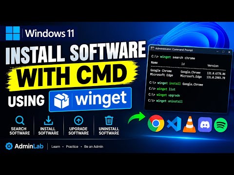 How to Install Software Using CMD in Windows 11 | Winget Tutorial