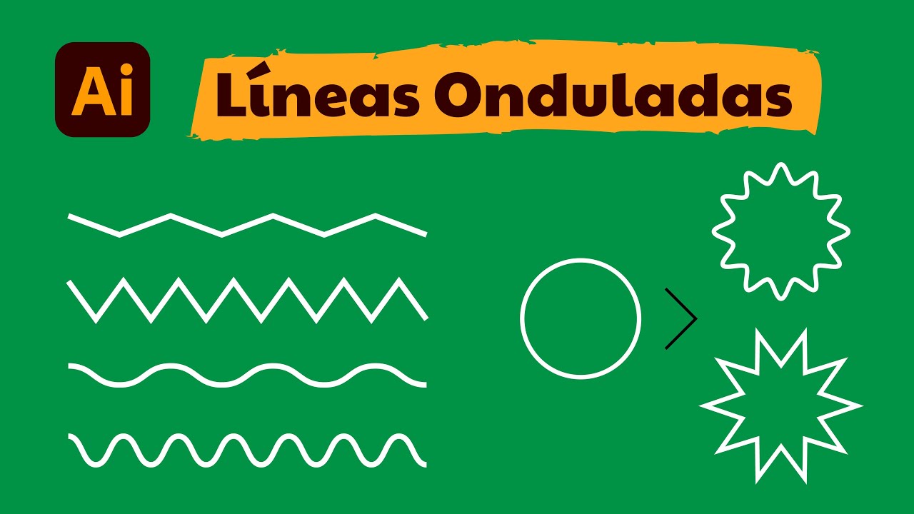 Como Hacer Una Linea Con Ondas En Illustrator www.youtube.com