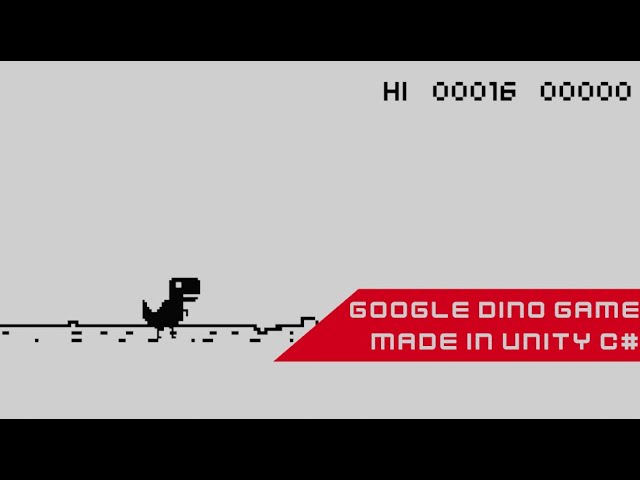 How to make the Dino Game in unity - Episode 1 