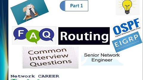 #4 Interview Questions and Answers  on Routing Part 1 - OSPF  and EIGRP