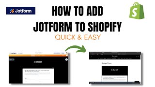 How to Add Jotform to Shopify | Quick Tutorial