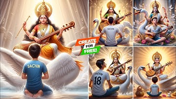 How To Create Ai Images For Free | Saraswati Puja Photo Editing | Fed Editz