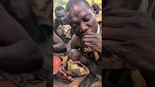 What Hadza tribe men cooking today #food#gatherer#cooking#africa#foodpreparation#africanfood