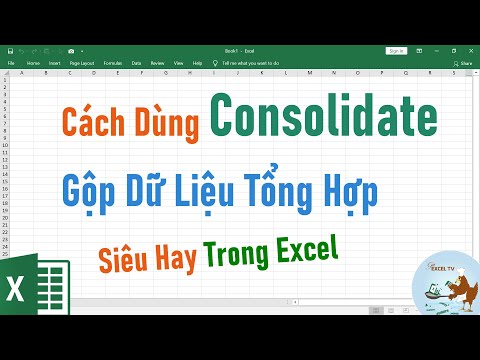Cách sử dụng Consolidate | Gộp dữ liệu trong Excel