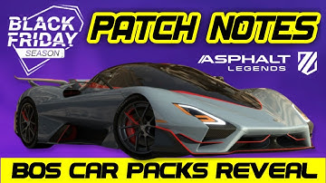 PATCH NOTES | BLACK FRIDAY Season | Burst Of Speed, New Starway, Unleashed & more | Asphalt Legends