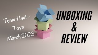 March 2023 Temu Haul (Toy Category) Unboxing and Review