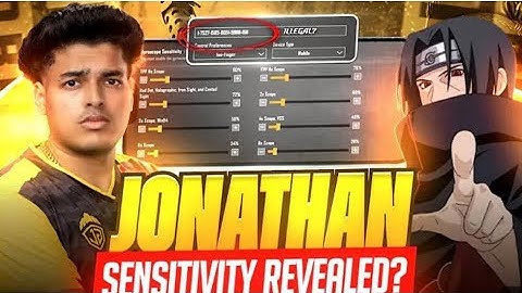 Jonathan BGMI Sensitivity Revealed 😱 Best Controls & Sensitivity Settings (100% Tested✅)