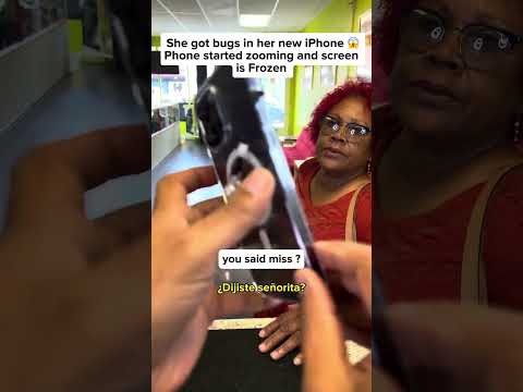 She couldn’t use her new iPhone 14 pro max cause of BUGS inside 😱