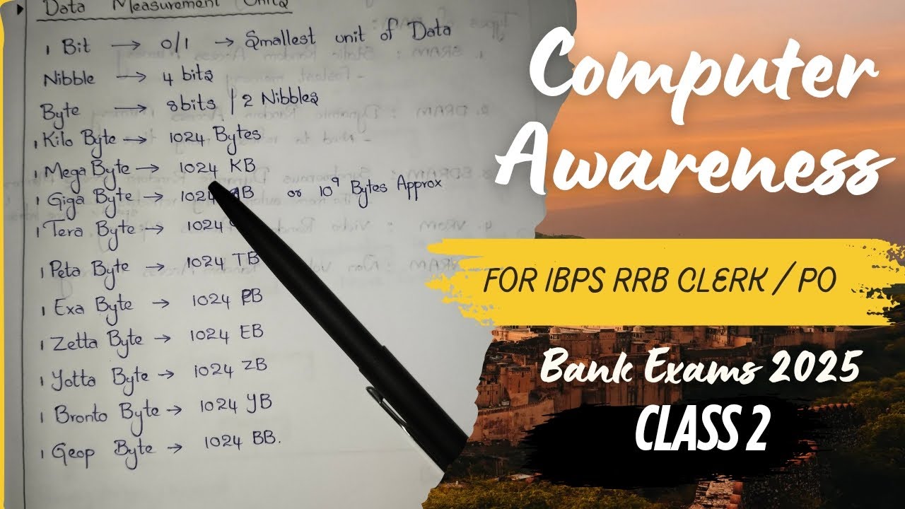 Early History of Computer | Data measurement units | Class 2 | For all Govt Exams| Foundation course