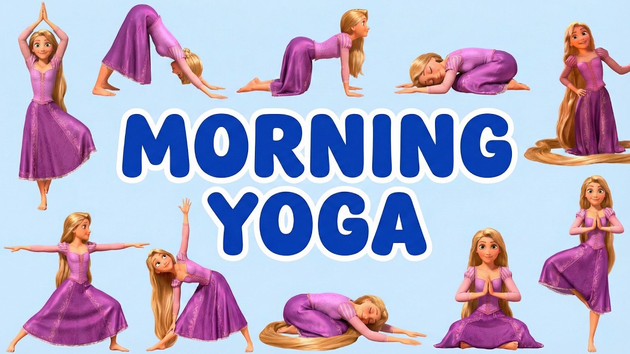 Happy Morning Yoga | 5 Min Stretches for Kids Health & Posture