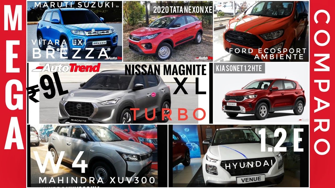 Nissan Magnite XL vs Popular Entry Level Compact SUV's NexonVenue