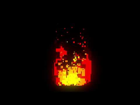 2D Animated Pixel Fire | PIXEL ANIMATION