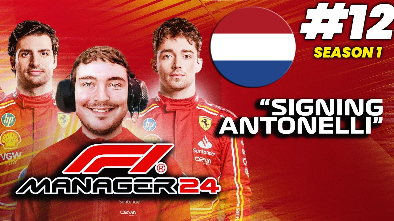 F1 MANAGER 24 FERRARI CAREER MODE #12 | SIGNING ANTONELLI?