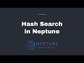 Hash Search in Neptune