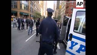 Police say more than 70 people have been arrested in New York City during demonstrations against cor