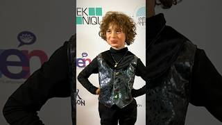 Max Alexander (8yo) Sews a Custom Vest for a Pre-Oscar Award Show