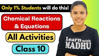 Chemical Reactions & Equations | All Activities in 1 Video ! | Only 1% students will do this 😱