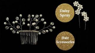 {THERESA} Beaded Floral Spray Part1of2: DIY Bridal Beaded Hair Comb {THERESA} Beaded Floral Spray Part1of2: DIY Bridal Beaded Hair Comb