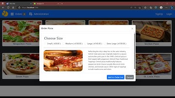 .NET Blazor | Pizza Ordering Application with  Blazor and Web API