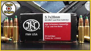 RED &amp; GREEN!...FN 198LF 5.7x28 Self-Defense AMMO Ballistic Gel Test &amp; Review!