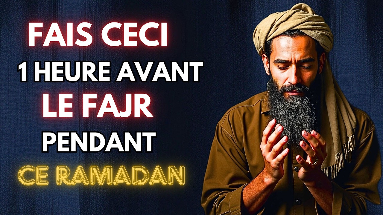 Fais ceci 1 heure avant le Fajr pendant ce Ramadan