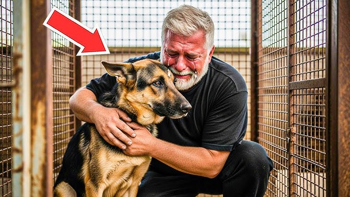 Man Enters Shelter And German Shepherd Begins Crying. What happened next tears in your eyes - YouTube