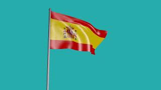 3D Flag of Spain Free Motion Graphics & Backgrounds Download Clips Production Elements