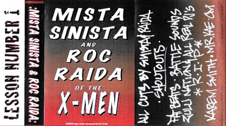 Mista Sinista & Roc Raida of the X-Men "Lesson Number 1" Mixtape (1996)