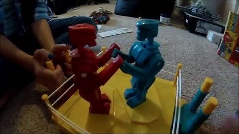 "Unboxing & Playing Rock Em Sock Em Robots"