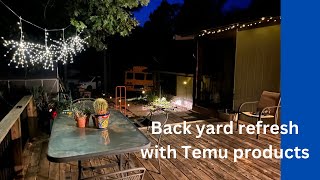 Reviewing Solar Items from Temu - Backyard Makeover